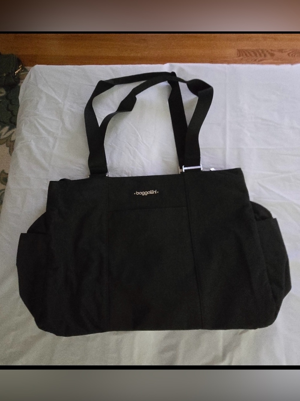 Baggallini Black Everyday Tote with Dual Shoulder Straps